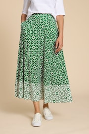 White Stuff Green Petite Jada EcoVero™ Maxi Skirt - Image 1 of 7