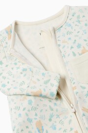 MORI Cream Organic Cotton and Bamboo Peter Rabbit Clever Zip-Up Sleepsuit - Image 6 of 6