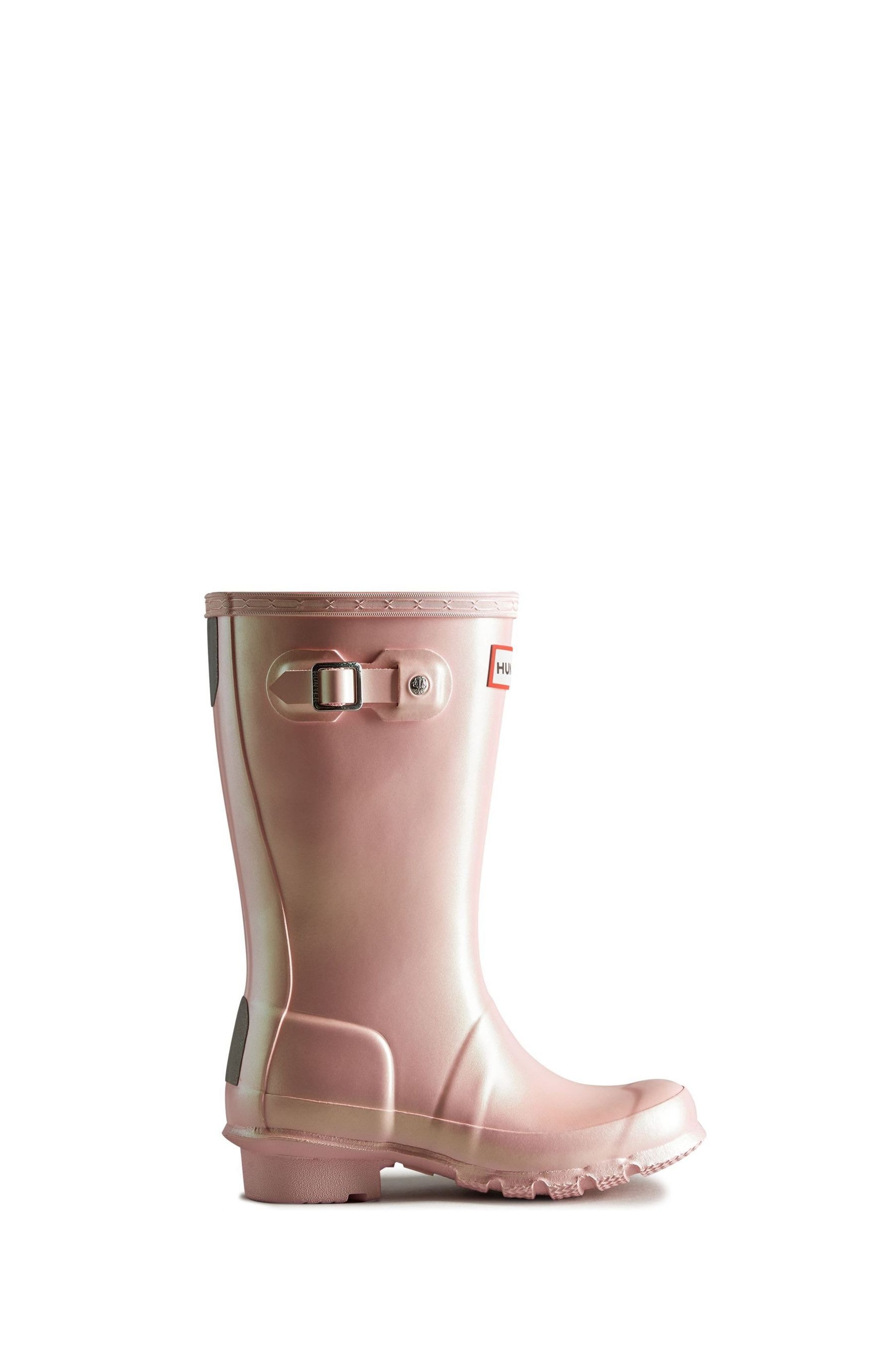 Pink kids hunter wellies top
