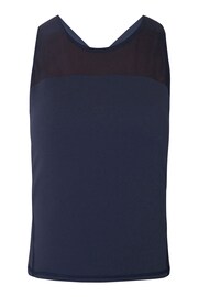 Sweaty Betty Navy Blue Power Illusion Workout Bra Tank Top - Image 7 of 7