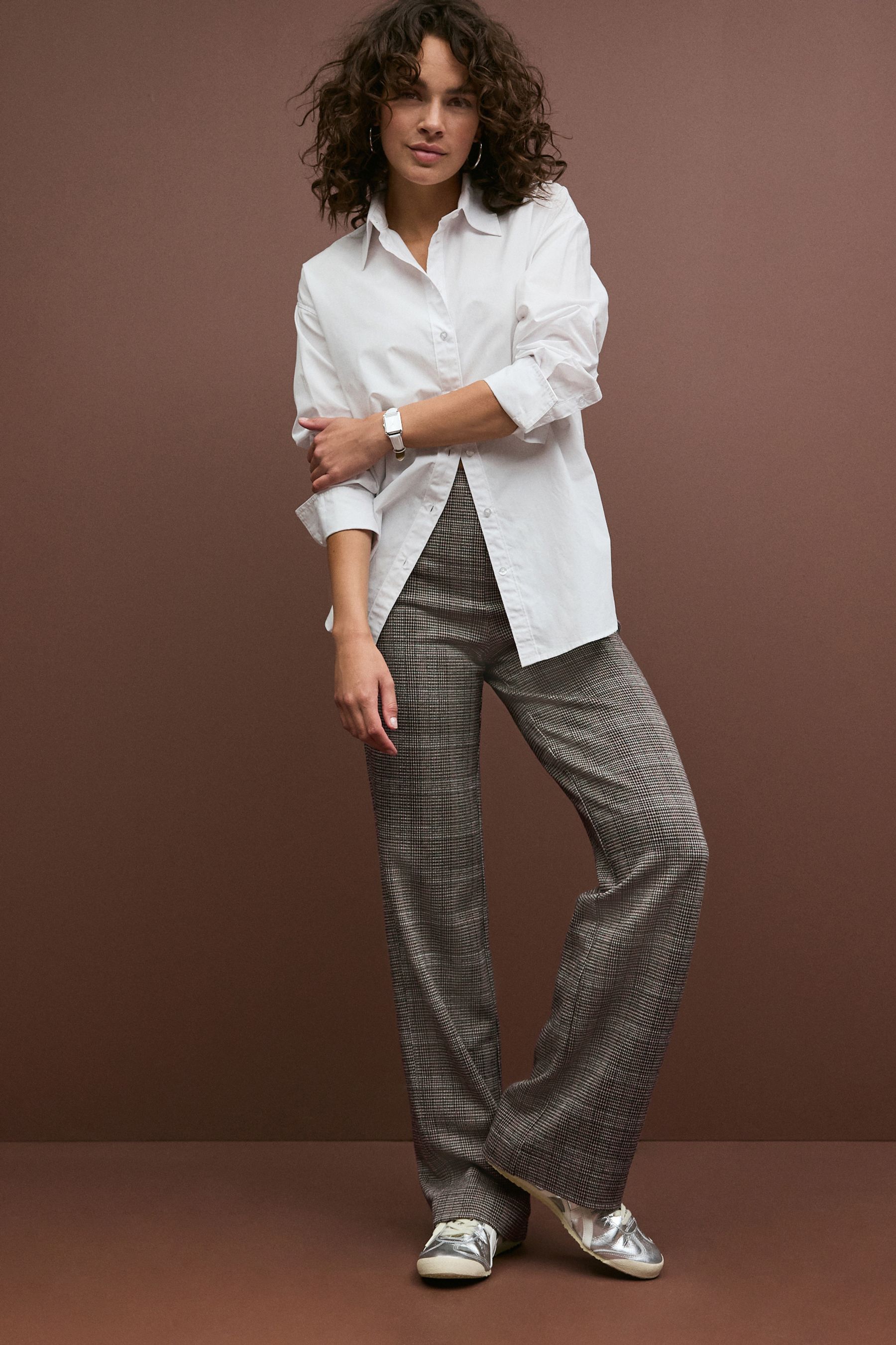 Buy Neutral Smoothing Ponte Wide Leg Trousers from the Next UK online shop