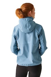 Regatta Blue Bourda Hooded Softshell Jacket - Image 3 of 6