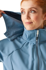 Regatta Blue Bourda Hooded Softshell Jacket - Image 6 of 6