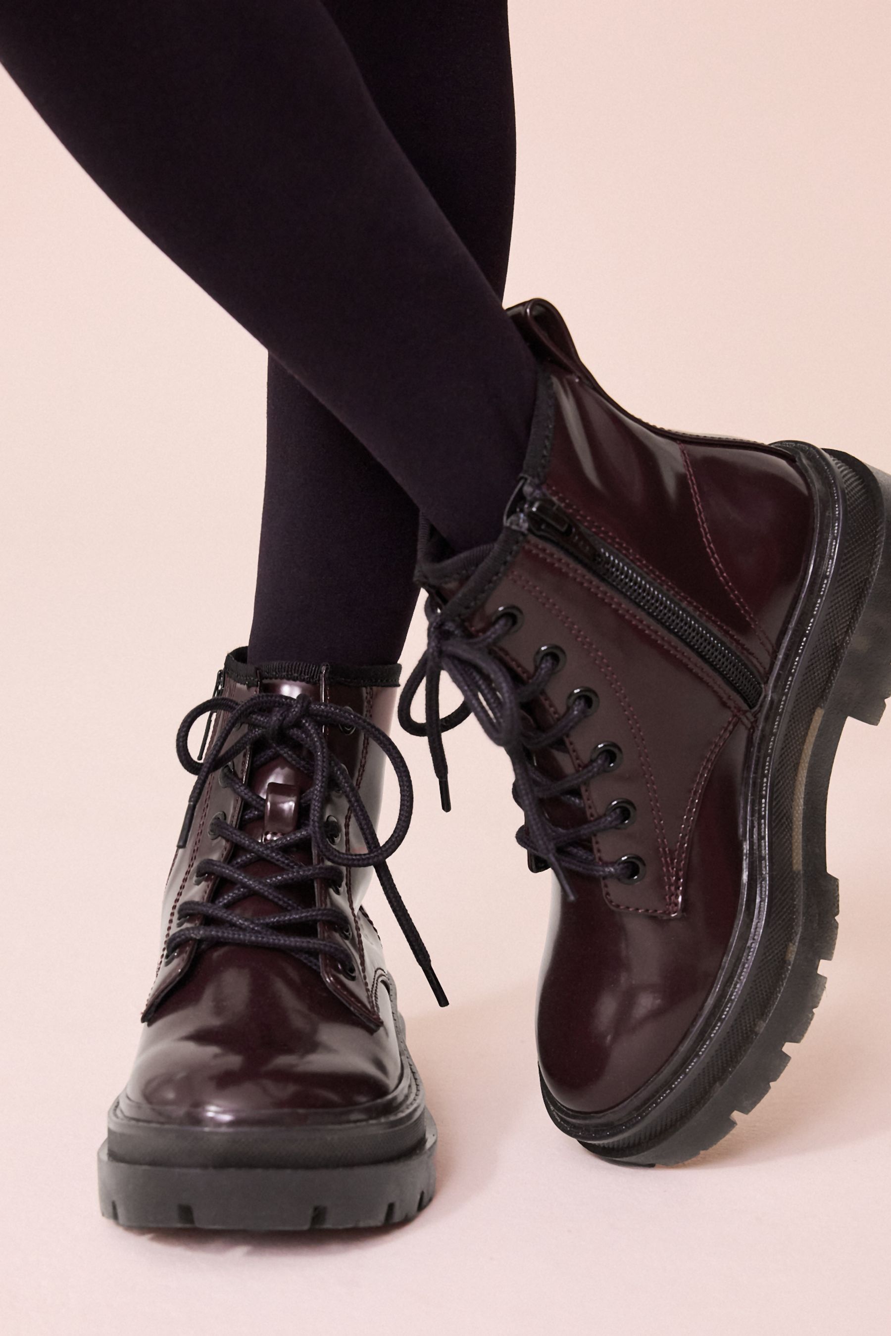 Next womens lace up boots sales