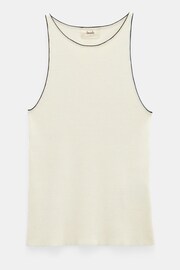 Hush Natural Acher Ribbed Knitted Vest - Image 5 of 5