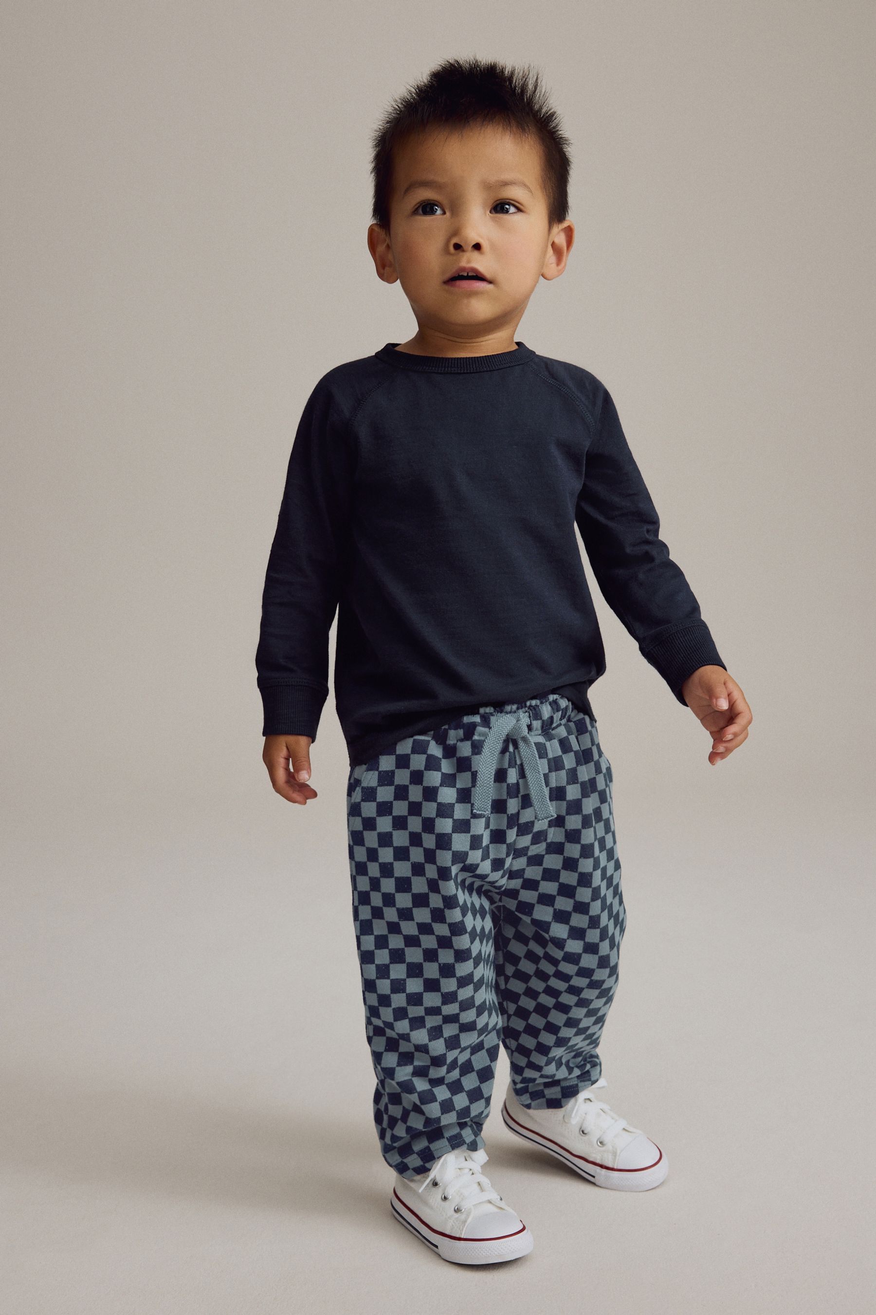 Patterned jersey joggers new arrivals