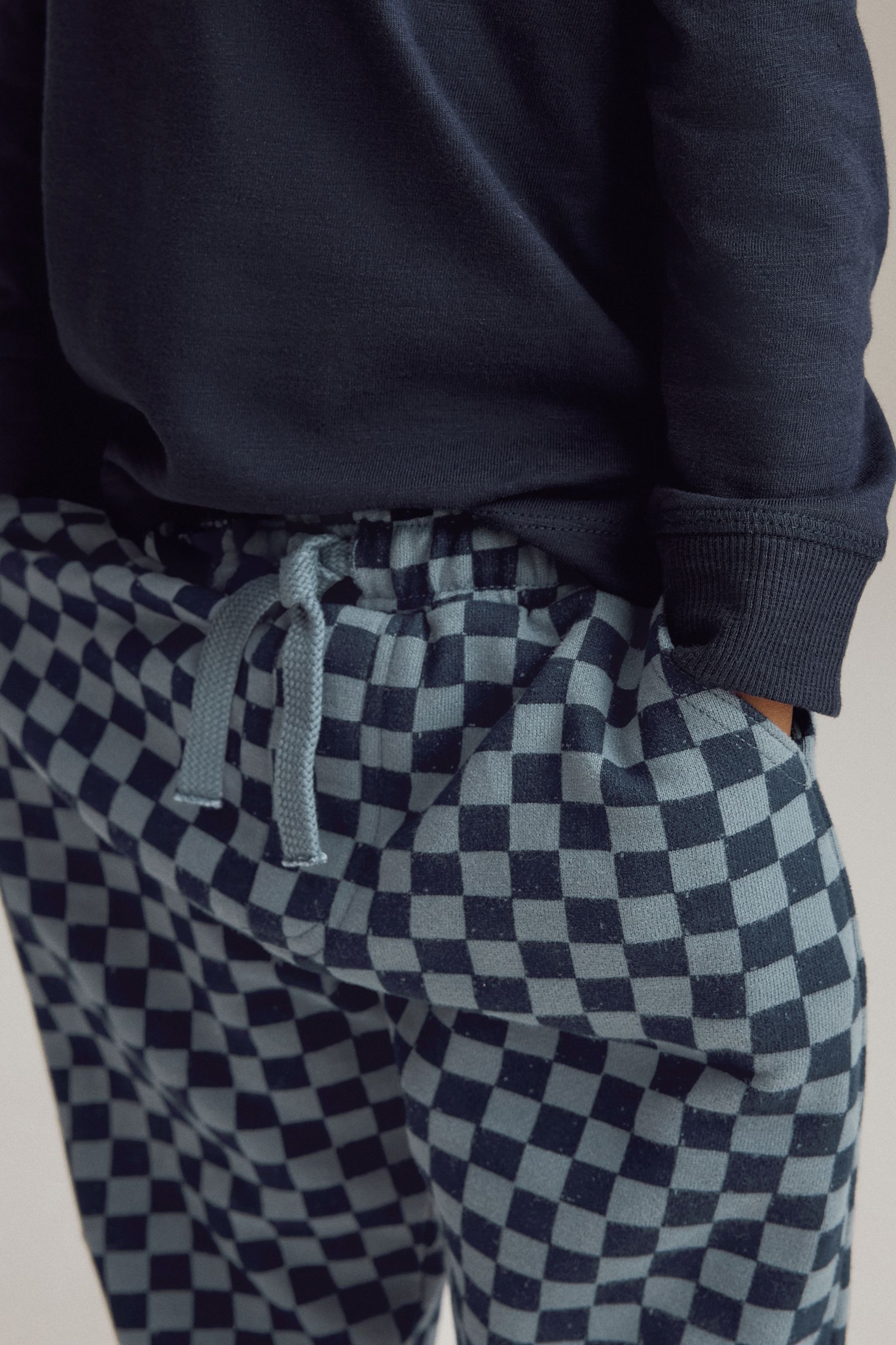 Patterned jersey joggers shop
