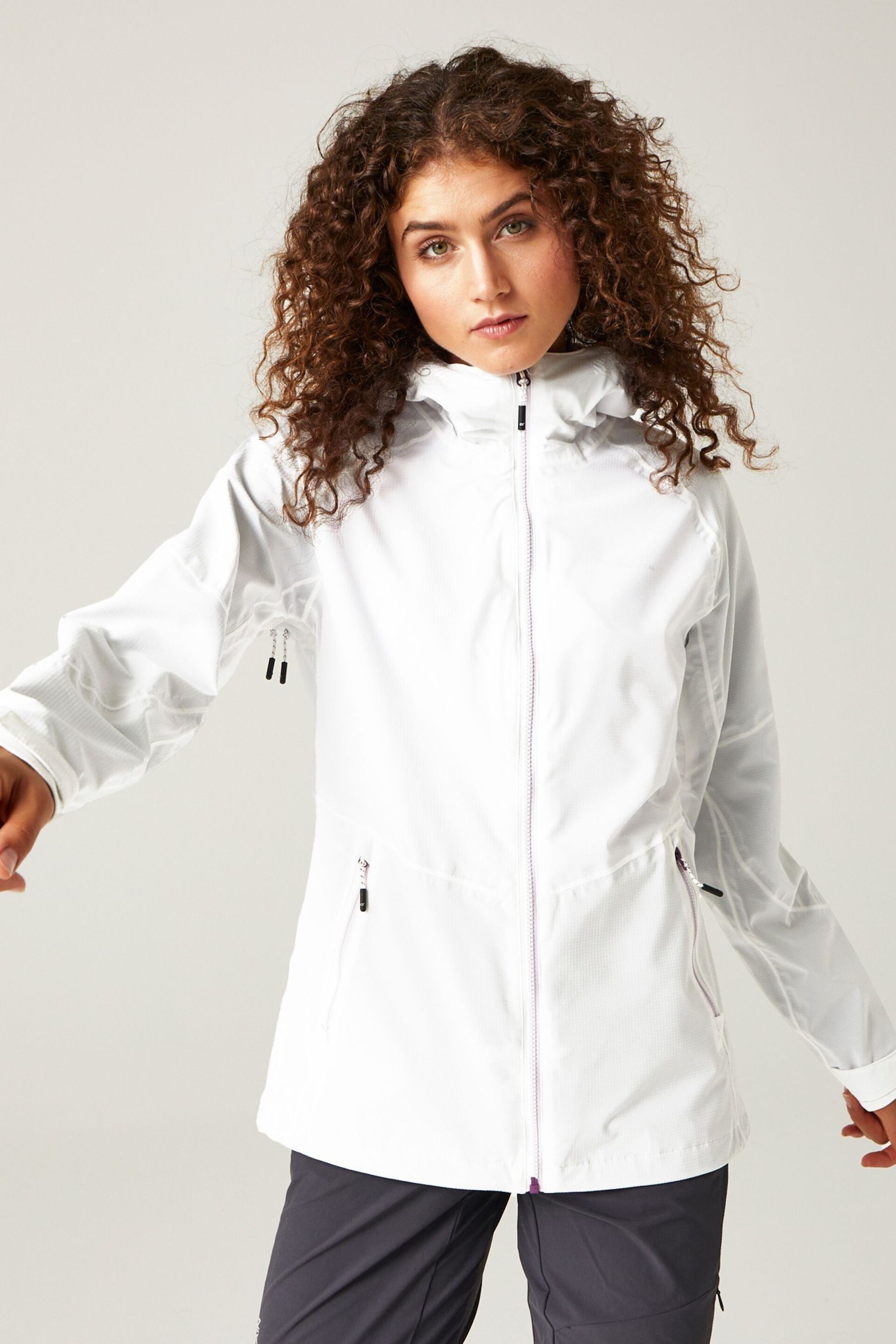 Regatta White Raddick II Waterproof Hiking Jacket - Image 1 of 9