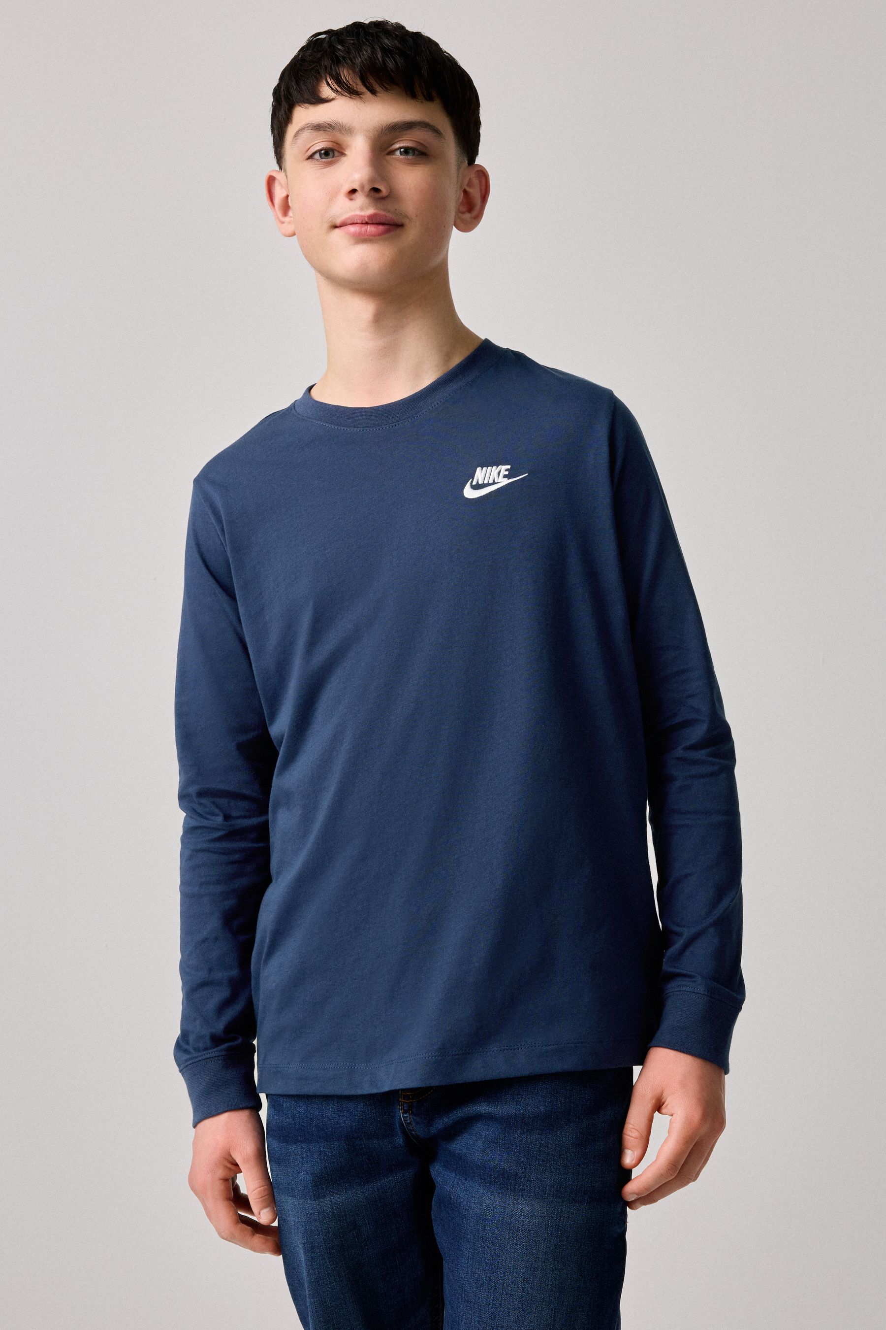 Nike Futura Logo Long Sleeve Tshirt from Next Oman