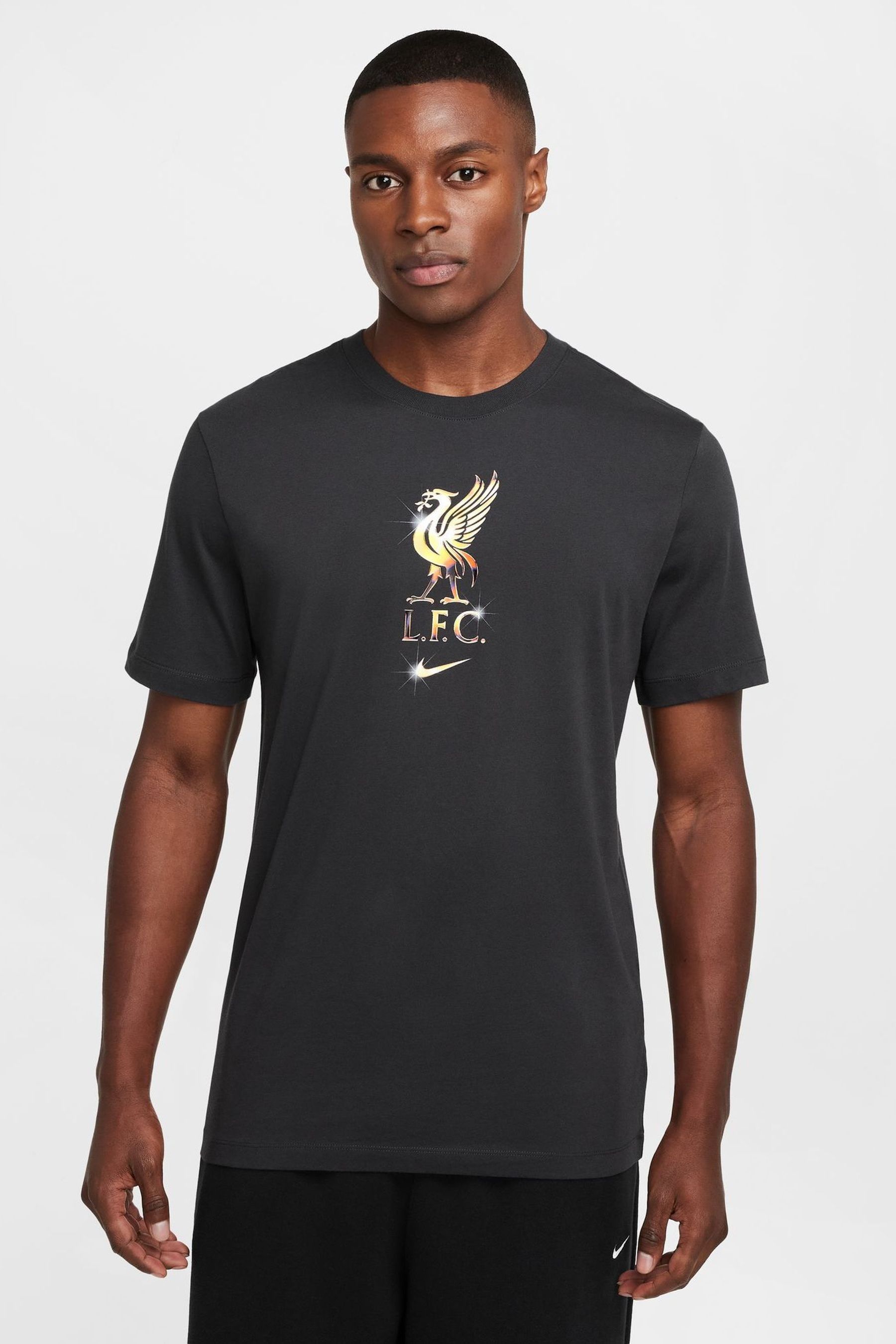 Buy Nike Black Liverpool FC Crest T Shirt from Next Germany