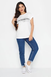 PixieGirl Petite White 2 PACK White & Black 'San Francisco' Slogan T-Shirts - Image 3 of 5