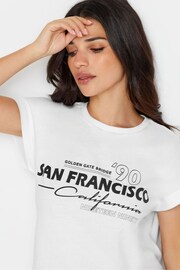PixieGirl Petite White 2 PACK White & Black 'San Francisco' Slogan T-Shirts - Image 5 of 5