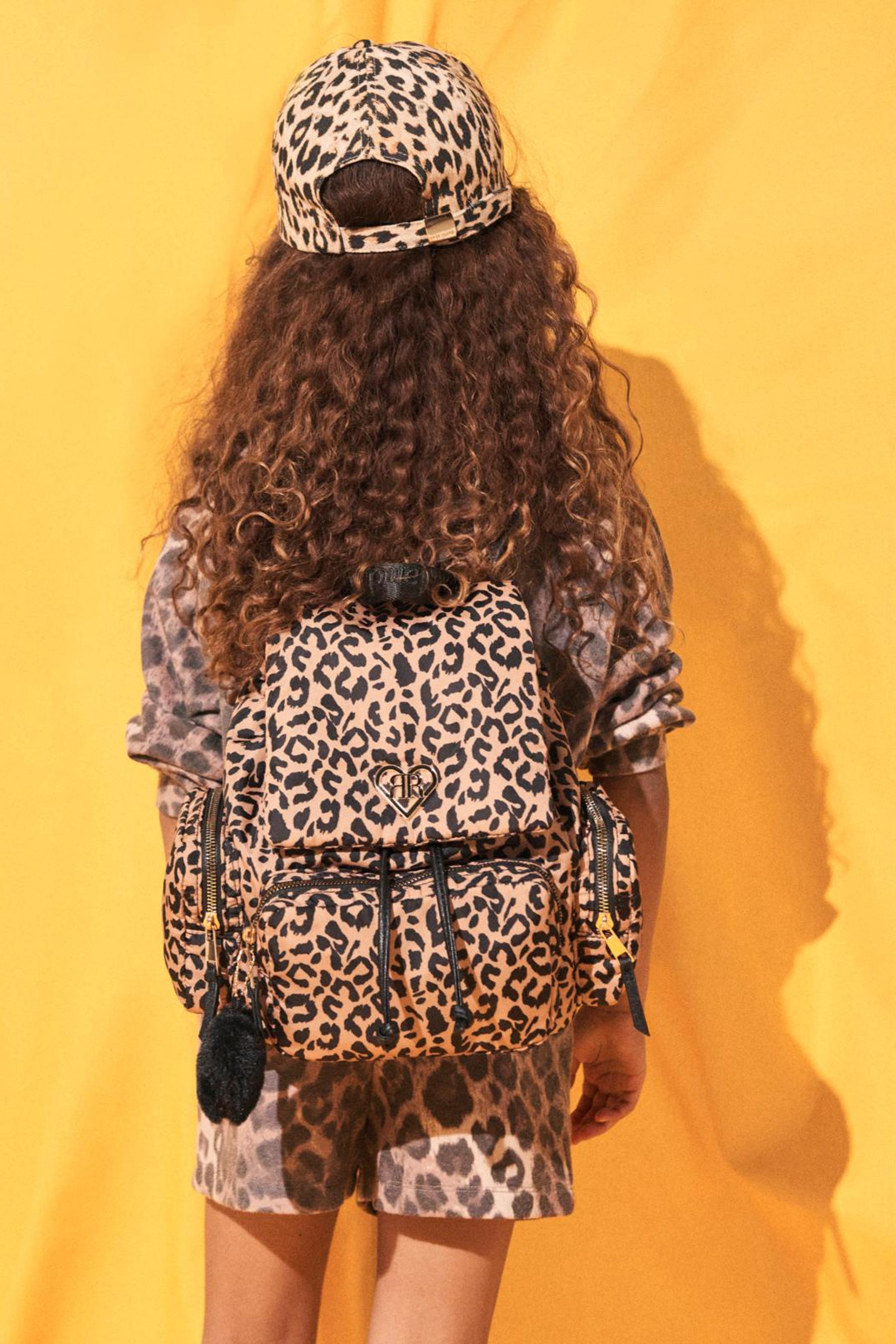 Buy River Island Brown Girls Leopard Print Nylon Backpack from Next Malaysia