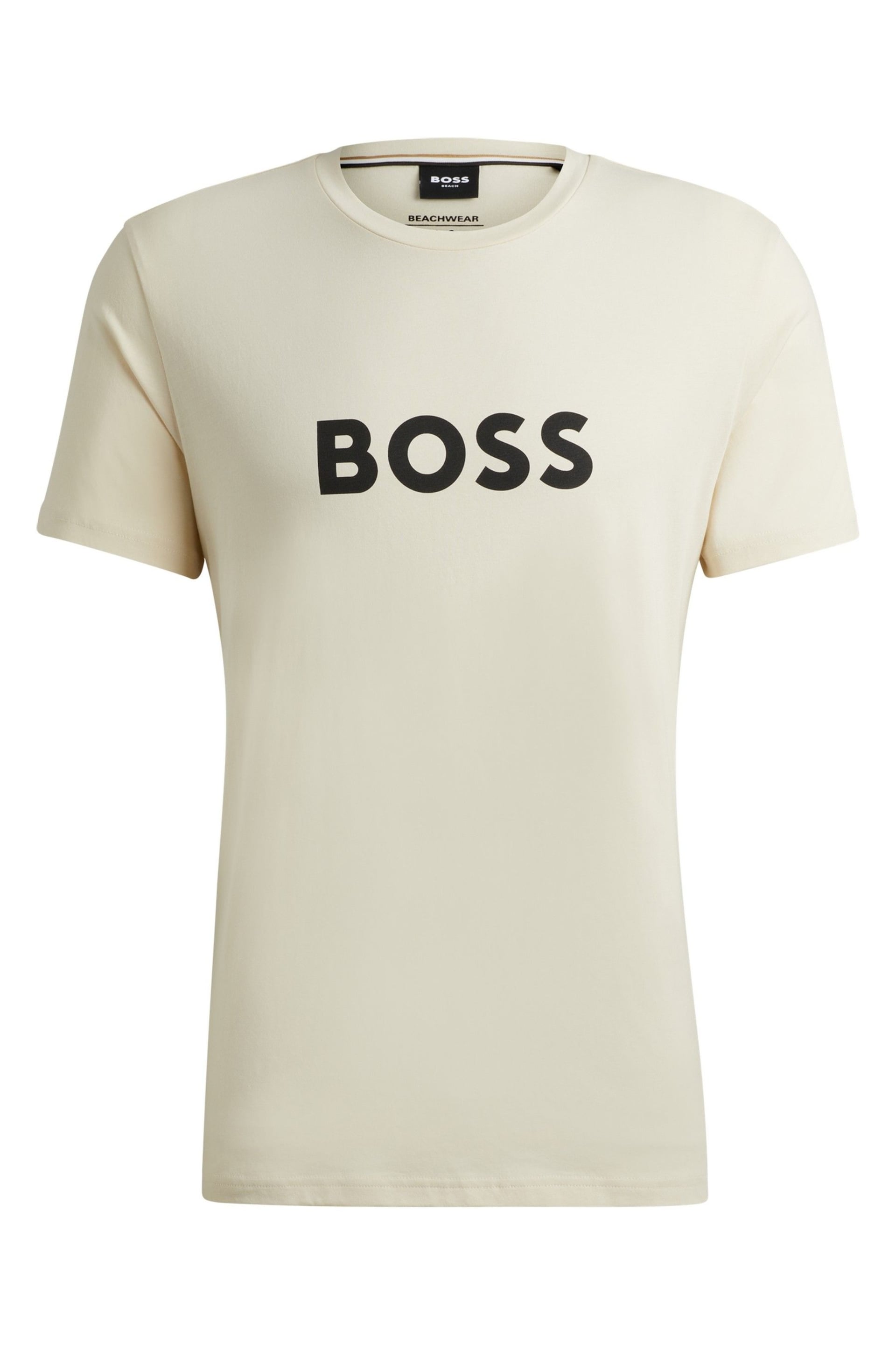 BOSS Beige Large Chest Logo T-Shirt - Image 3 of 3