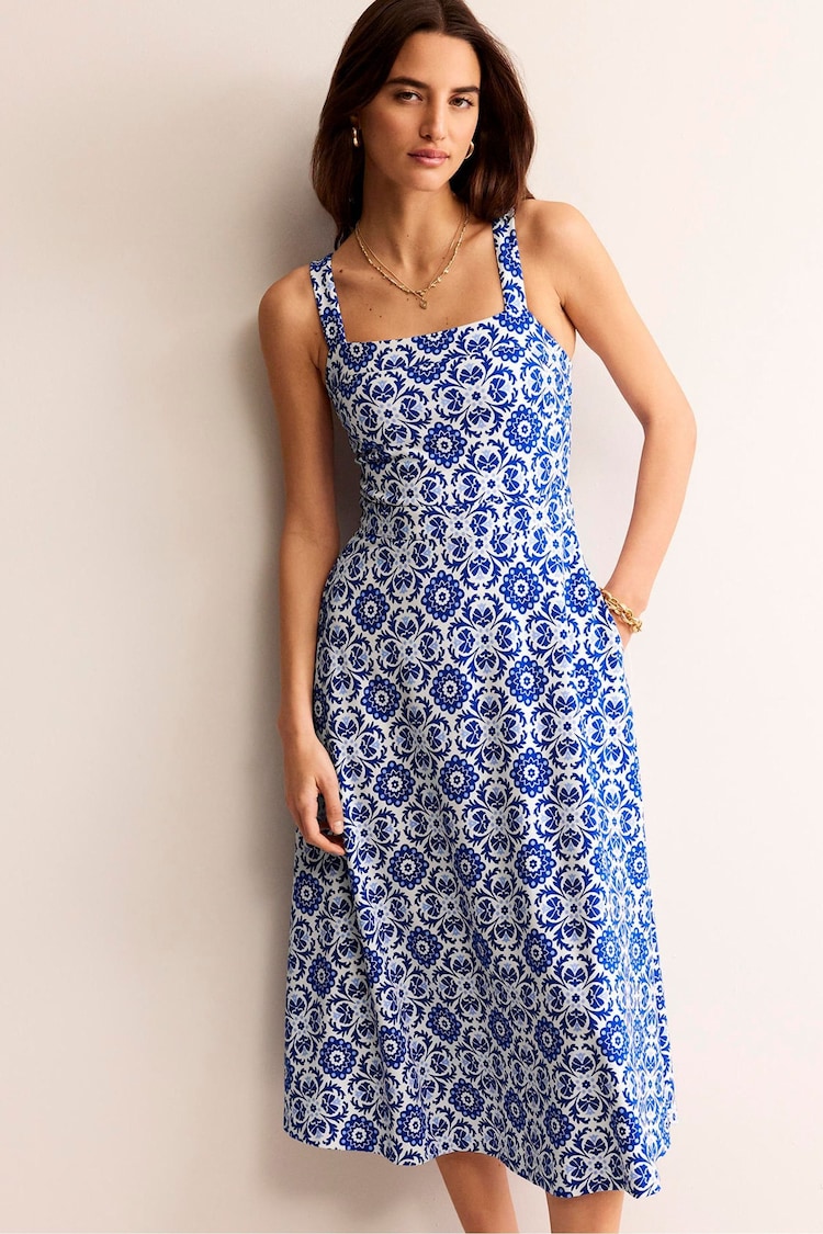 Boden Blue Bridget Ponte Midi Dress - Image 1 of 4