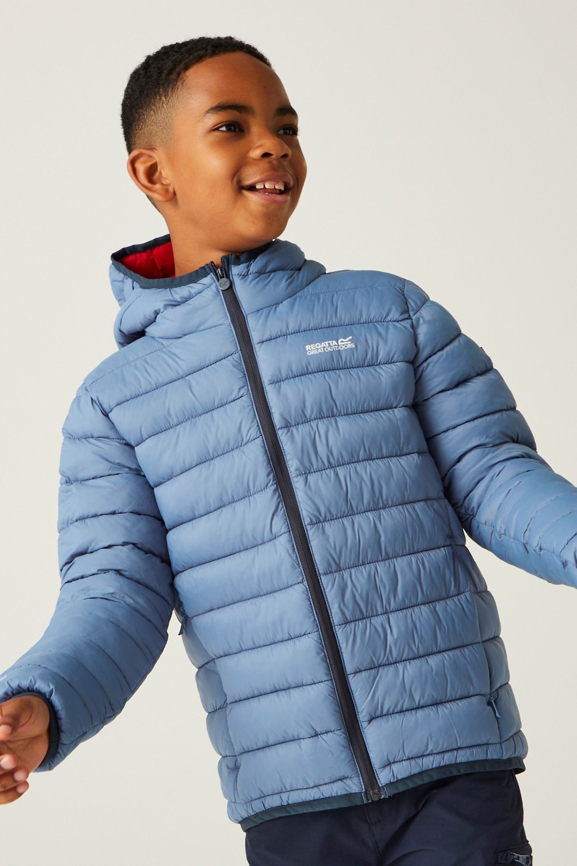 Regatta Blue Junior Hooded Marizion Jacket - Image 3 of 7