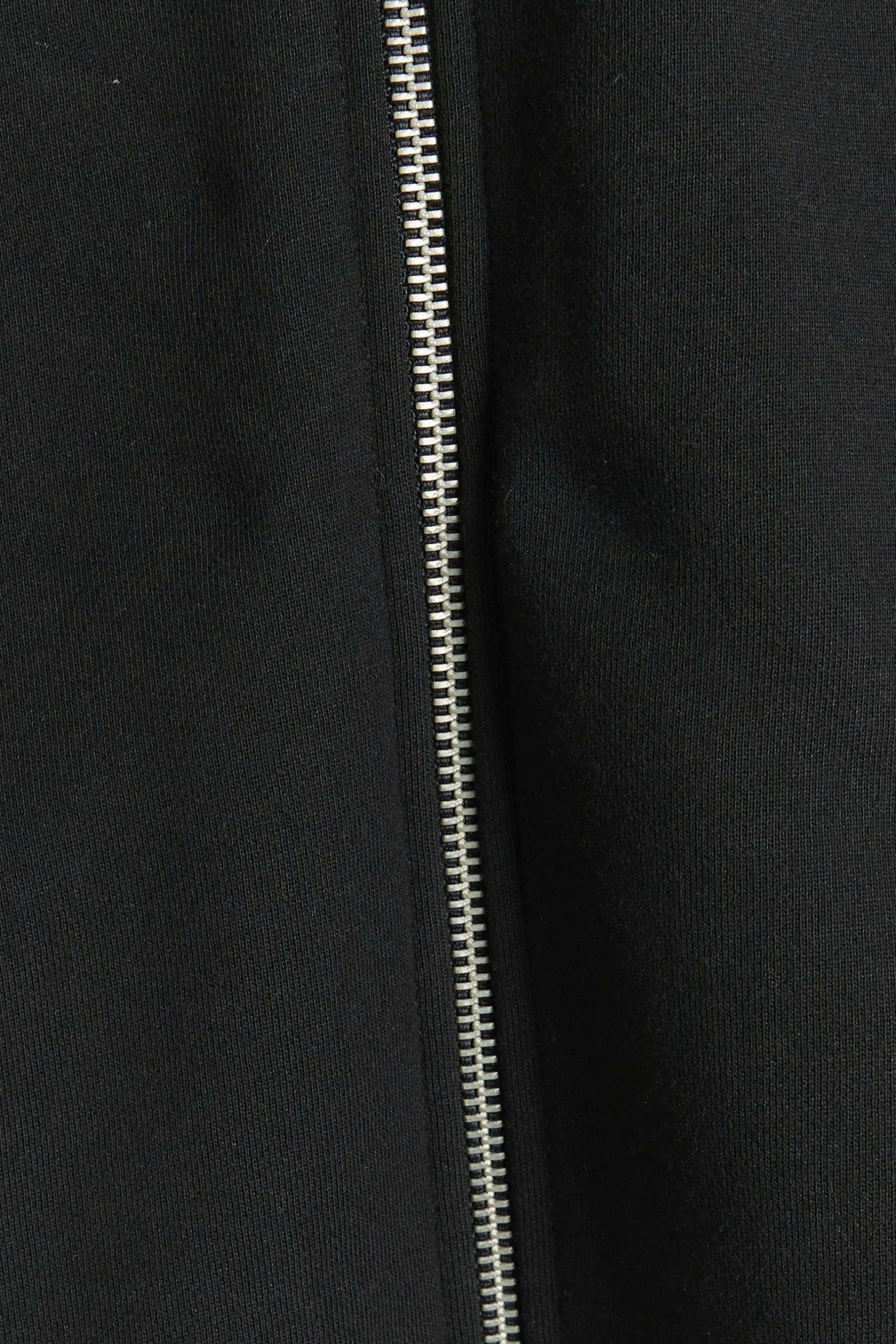 River Island Black Long Sleeve Regular Fit Zip Thru Sweatshirt - Image 4 of 4