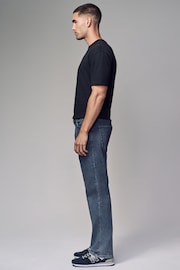 Grey Steel Straight Fit Classic Stretch Jeans - Image 3 of 9