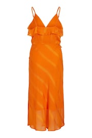 VILA Orange Ruffle Detail Cami Dress - Image 5 of 5