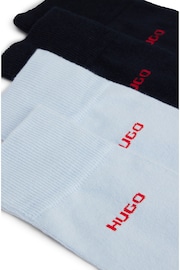 HUGO Blue Socks 2 Pack in a Cotton Blend - Image 3 of 3