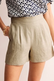 Boden Natural Hampstead Linen Shorts - Image 4 of 5