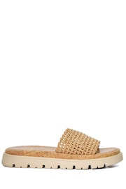 Dune London Natural Looners Woven Sliders - Image 4 of 5