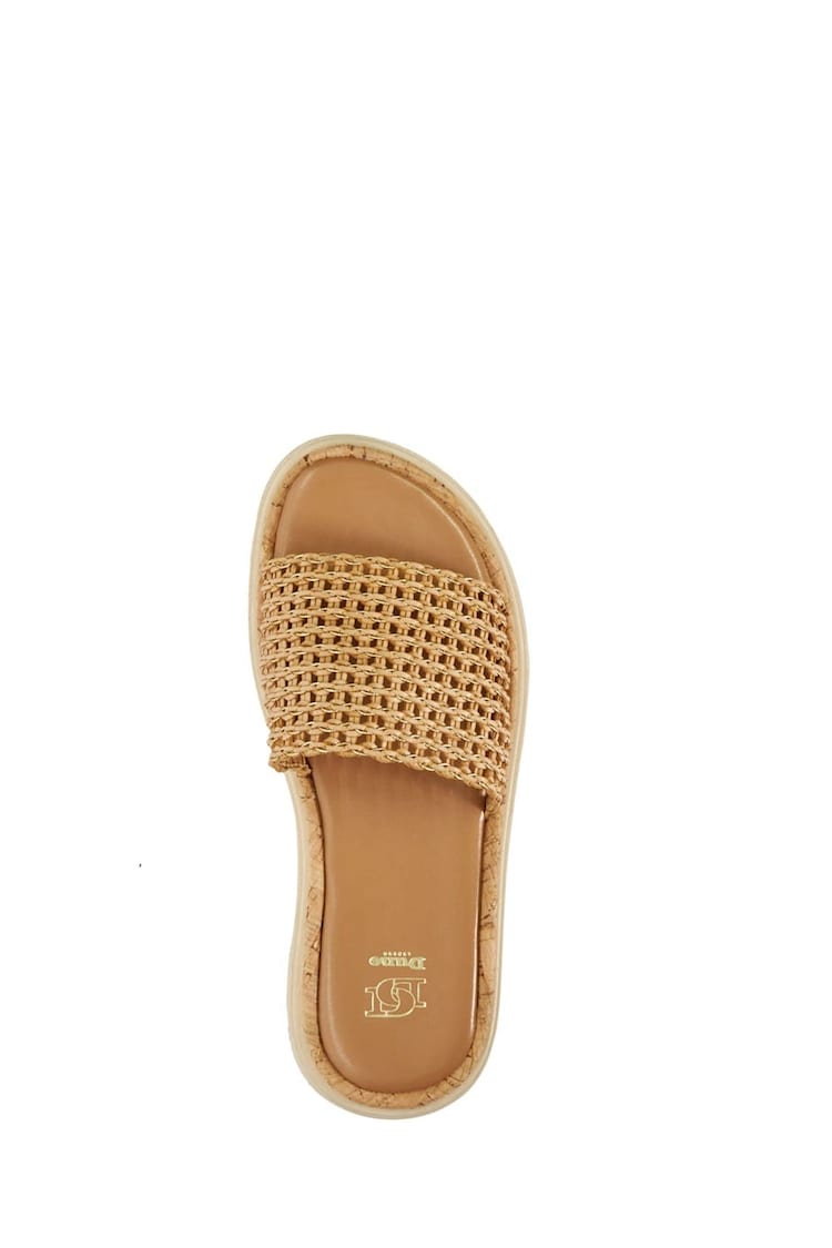 Dune London Natural Looners Woven Sliders - Image 7 of 7