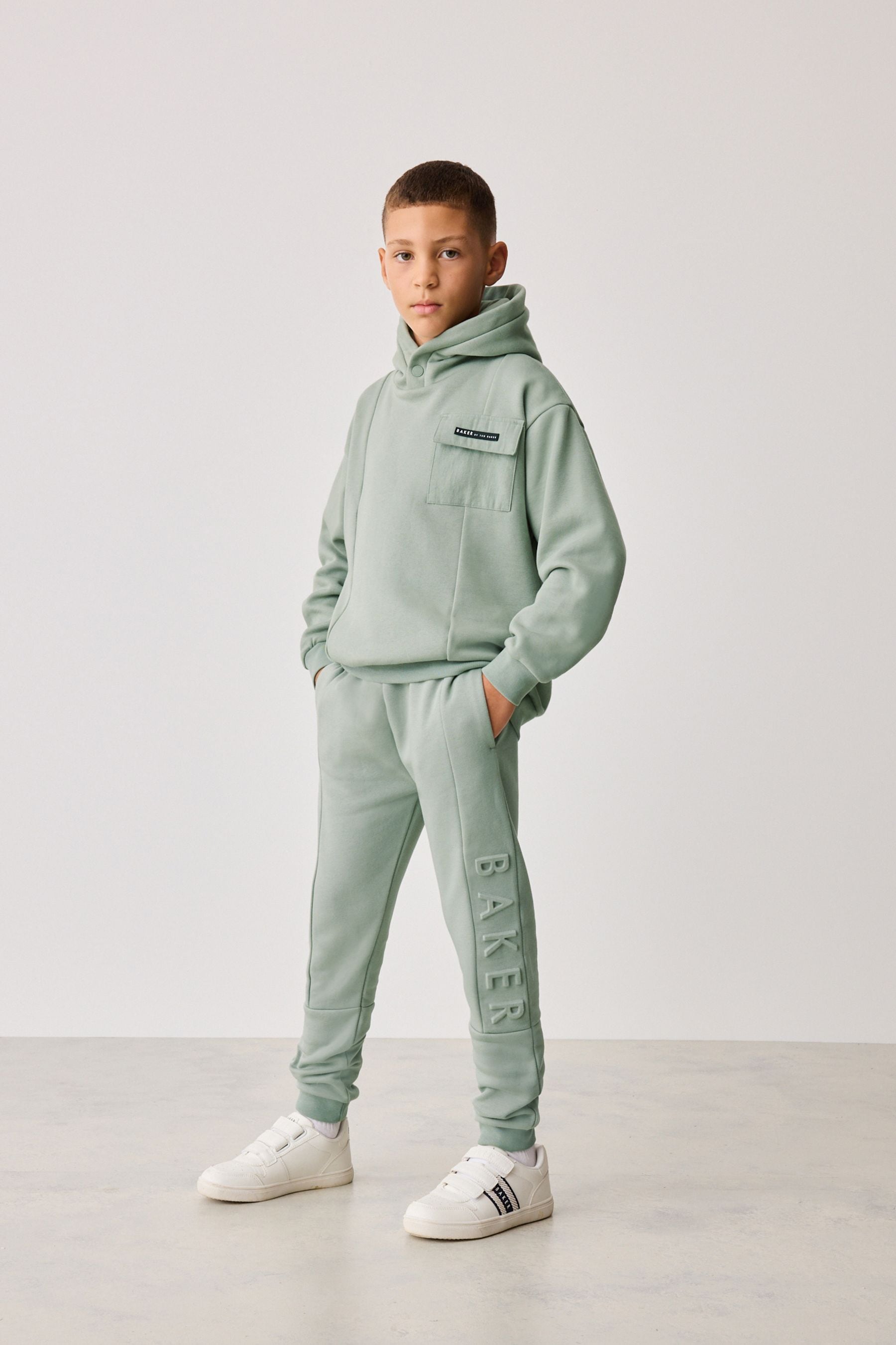 Buy Baker by Ted Baker Sage Green Hoodie and Jogger Set from the Next UK online shop