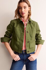 Boden Green Casual Crop Jacket - Image 1 of 6