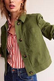 Boden Green Casual Crop Jacket - Image 2 of 6