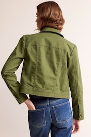 Boden Green Casual Crop Jacket - Image 3 of 6