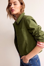Boden Green Casual Crop Jacket - Image 4 of 6