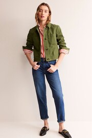 Boden Green Casual Crop Jacket - Image 5 of 6