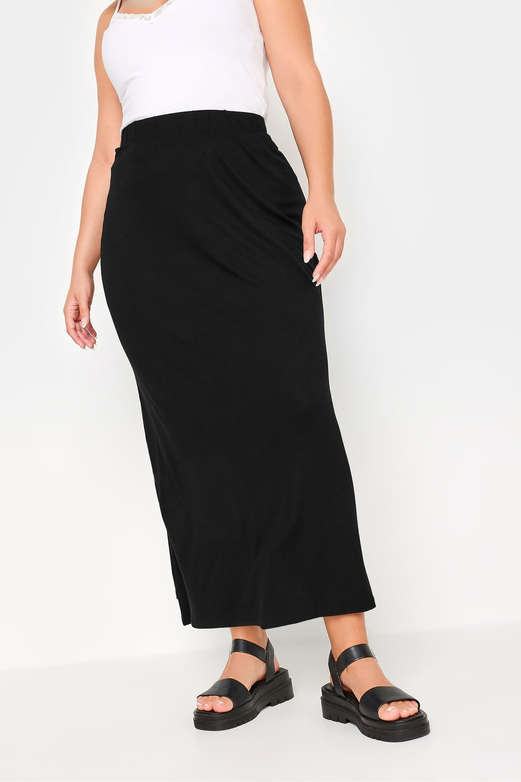 Buy Yours Curve Black Tube Maxi Skirt from the Next UK online shop