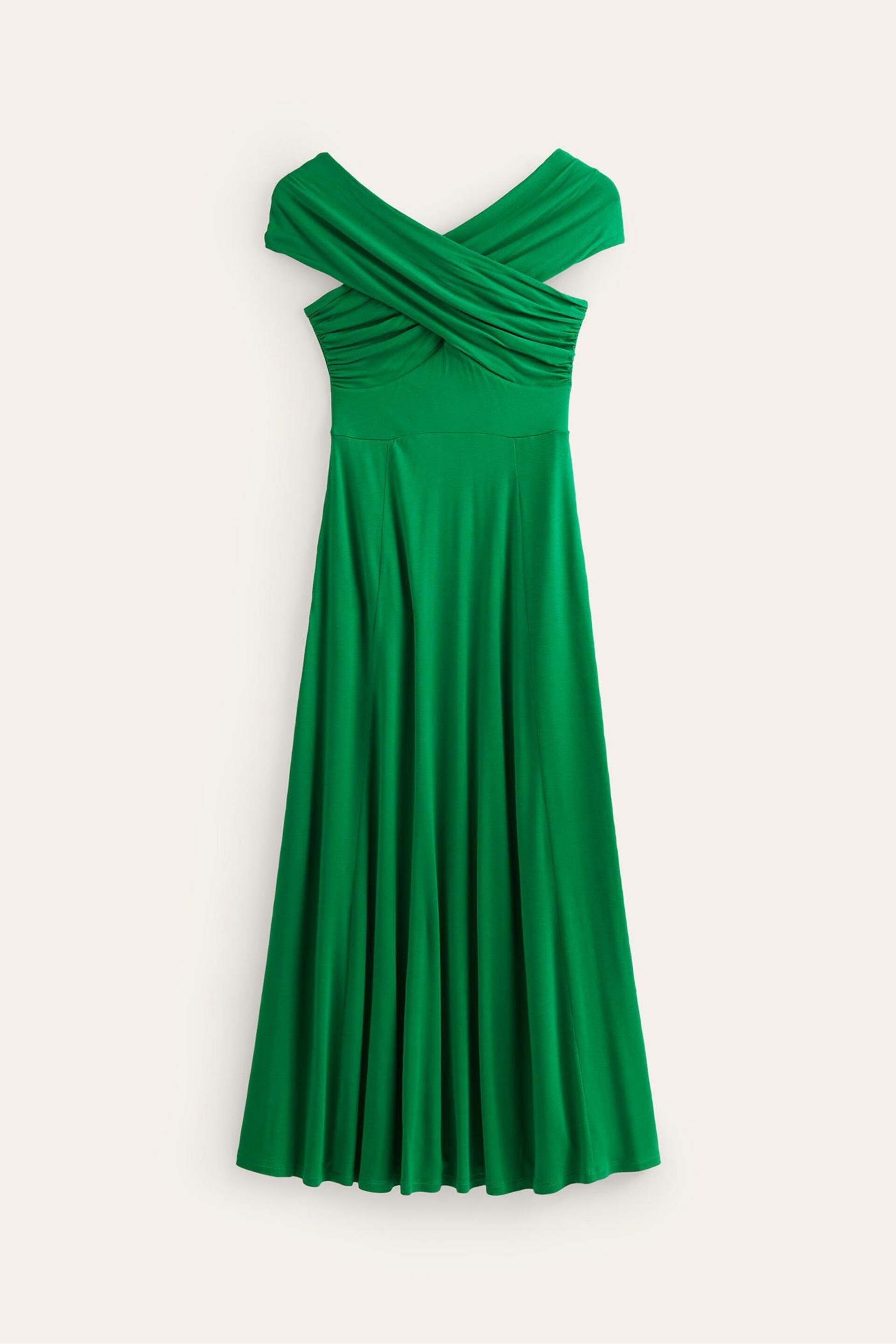 Boden Green Bardot Jersey Maxi Dress - Image 5 of 5