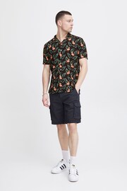 Blend Black Printed Resort Short Sleeve Shirt - Image 4 of 5