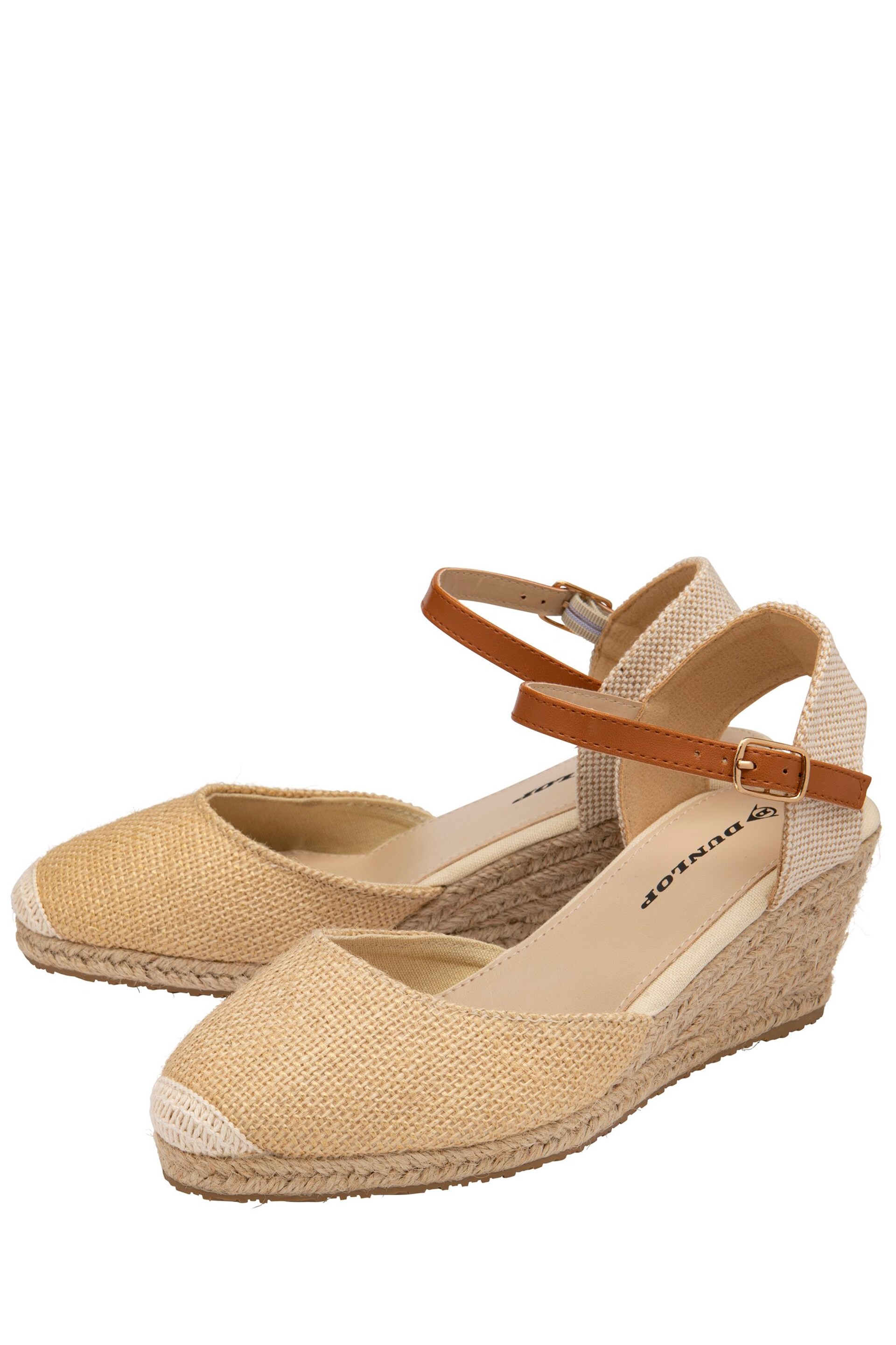 Dunlop Natural Wedges Espadrilles Sandals - Image 2 of 4