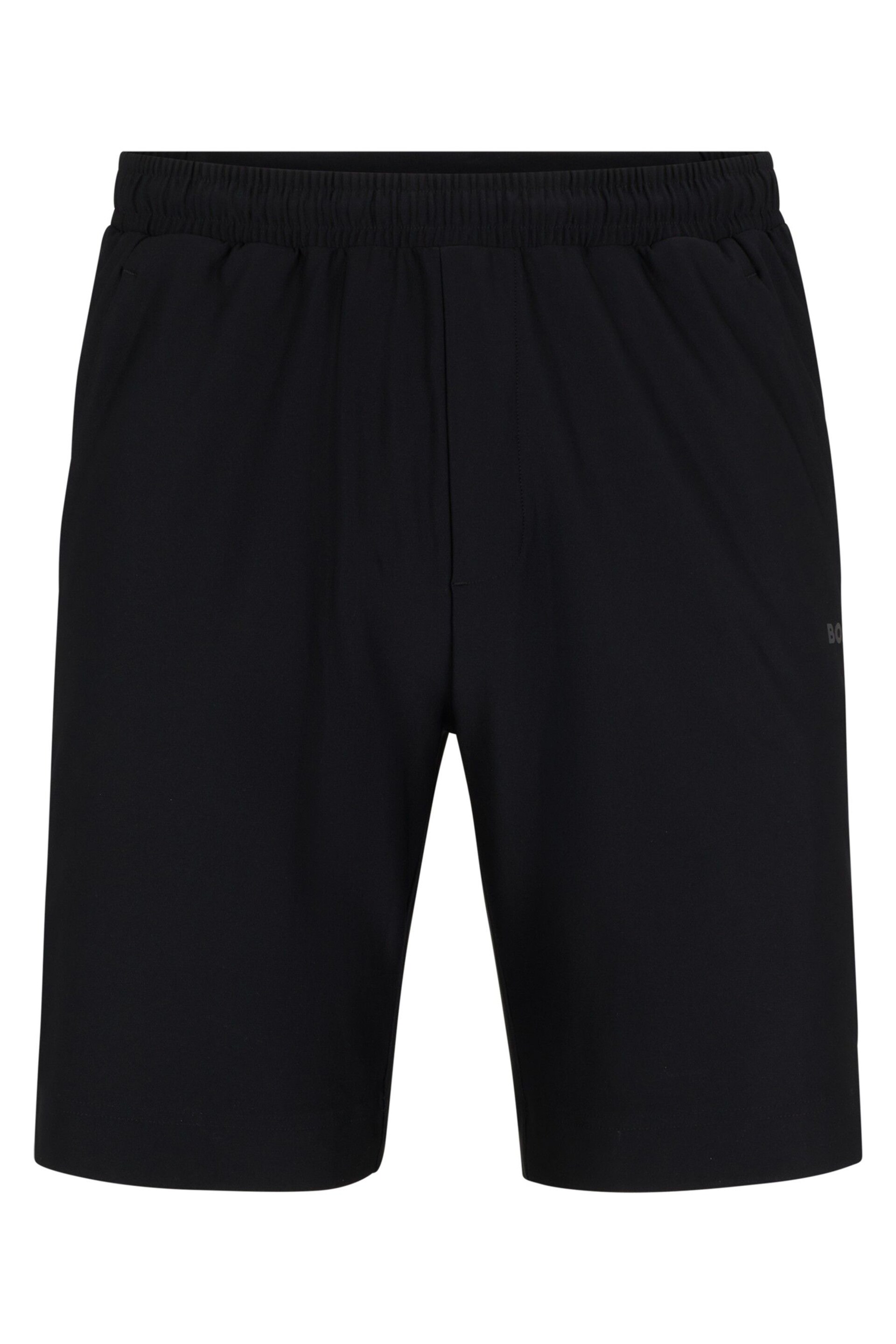 BOSS Black Quick-Dry Shorts With Decorative Reflective Logo - Image 1 of 2