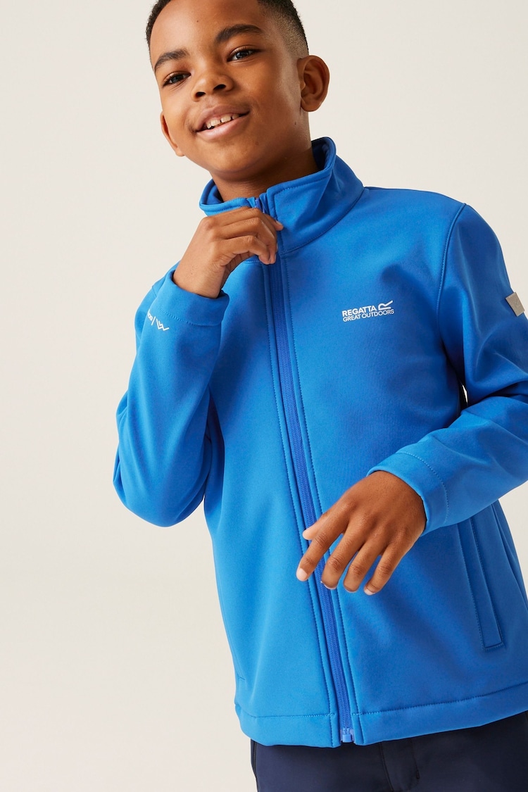 Regatta Blue Junior Cera Softshell Jacket - Image 2 of 7