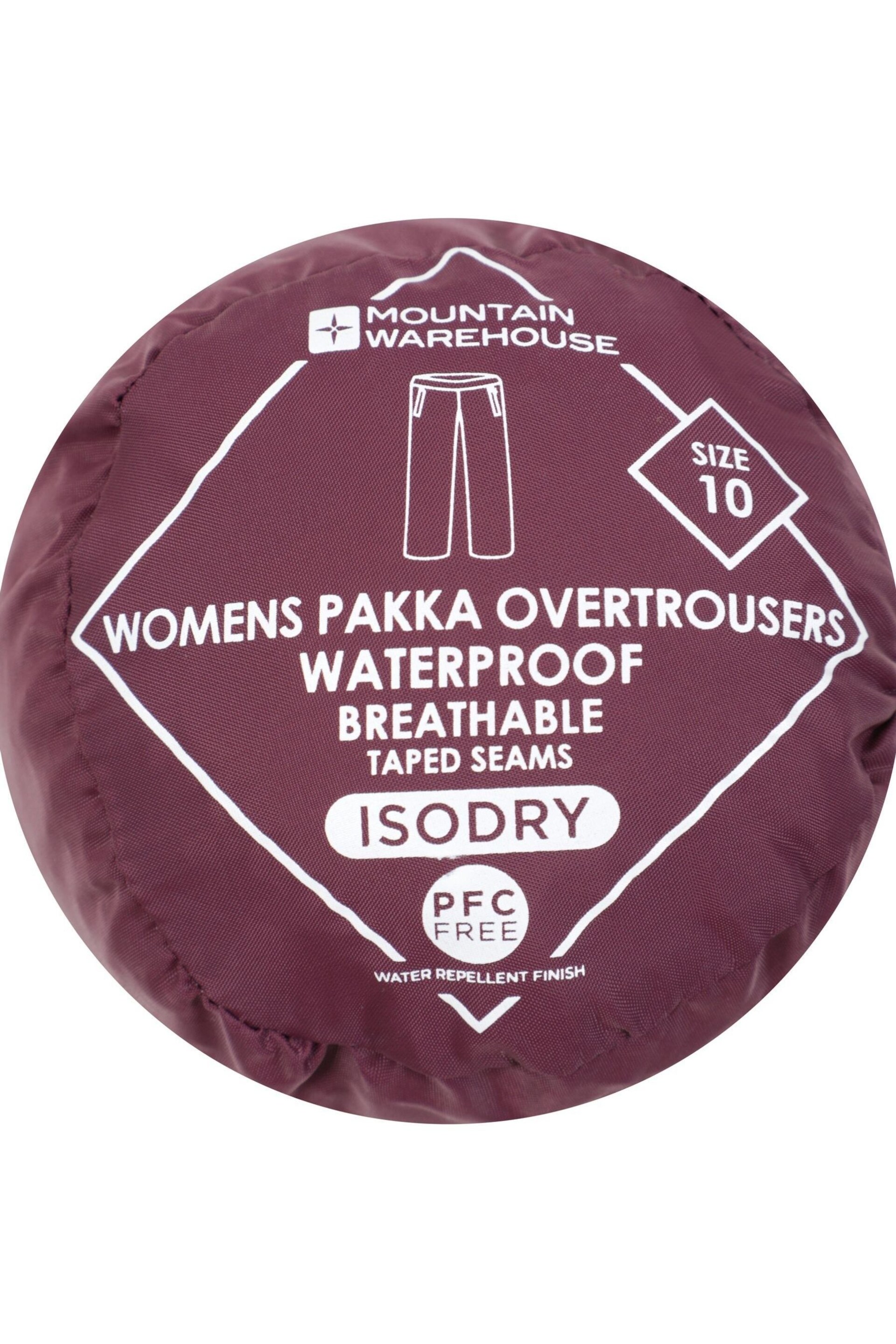 Mountain Warehouse Purple Womens Pakka Waterproof Over Trousers - Image 7 of 8