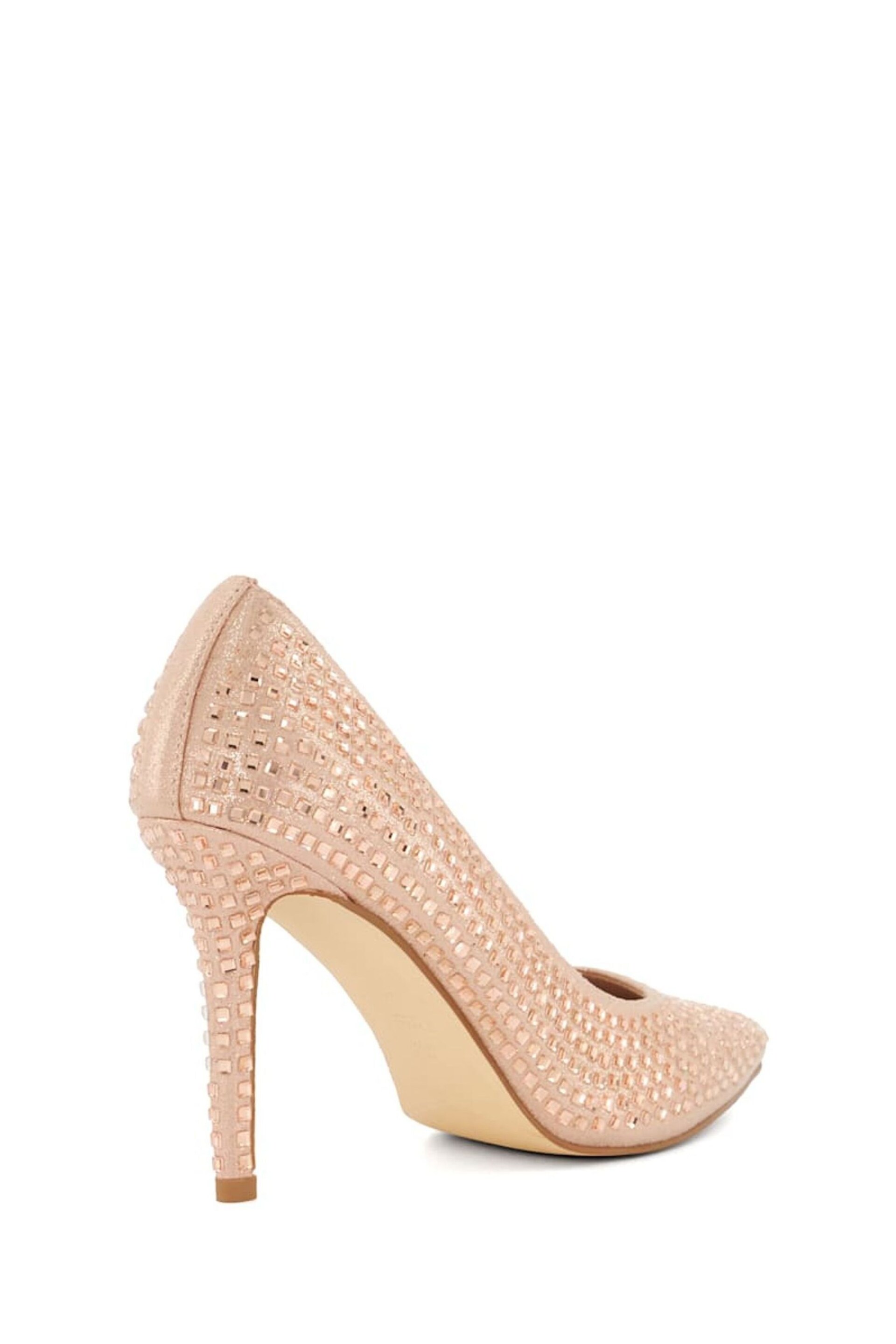 Dune London Gold Blazed Embellished Hotfix Courts - Image 2 of 4