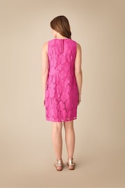 Ro&Zo Pink Petite Lace Shift Mini Dress - Image 3 of 4