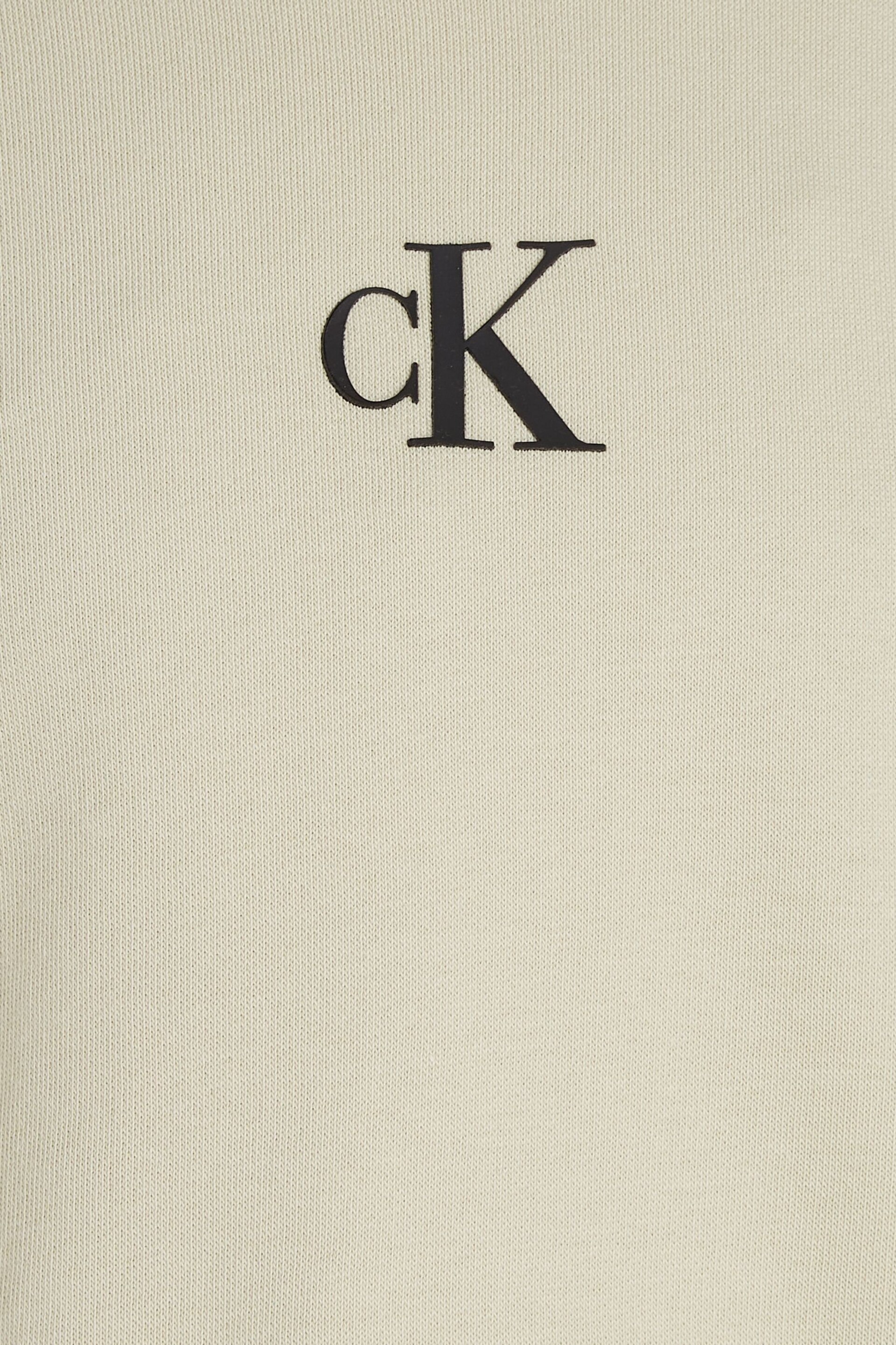 Calvin Klein Green Logo Sweatshirt Shorts Set - Image 7 of 7