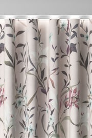 Pink Lily Floral Made to Measure 100% Cotton Curtains - Image 6 of 9