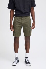 Blend Green Stretch Cargo Shorts - Image 1 of 5