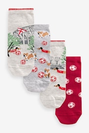 England Football Dogs Trainers Socks 4 Pack - Image 1 of 1