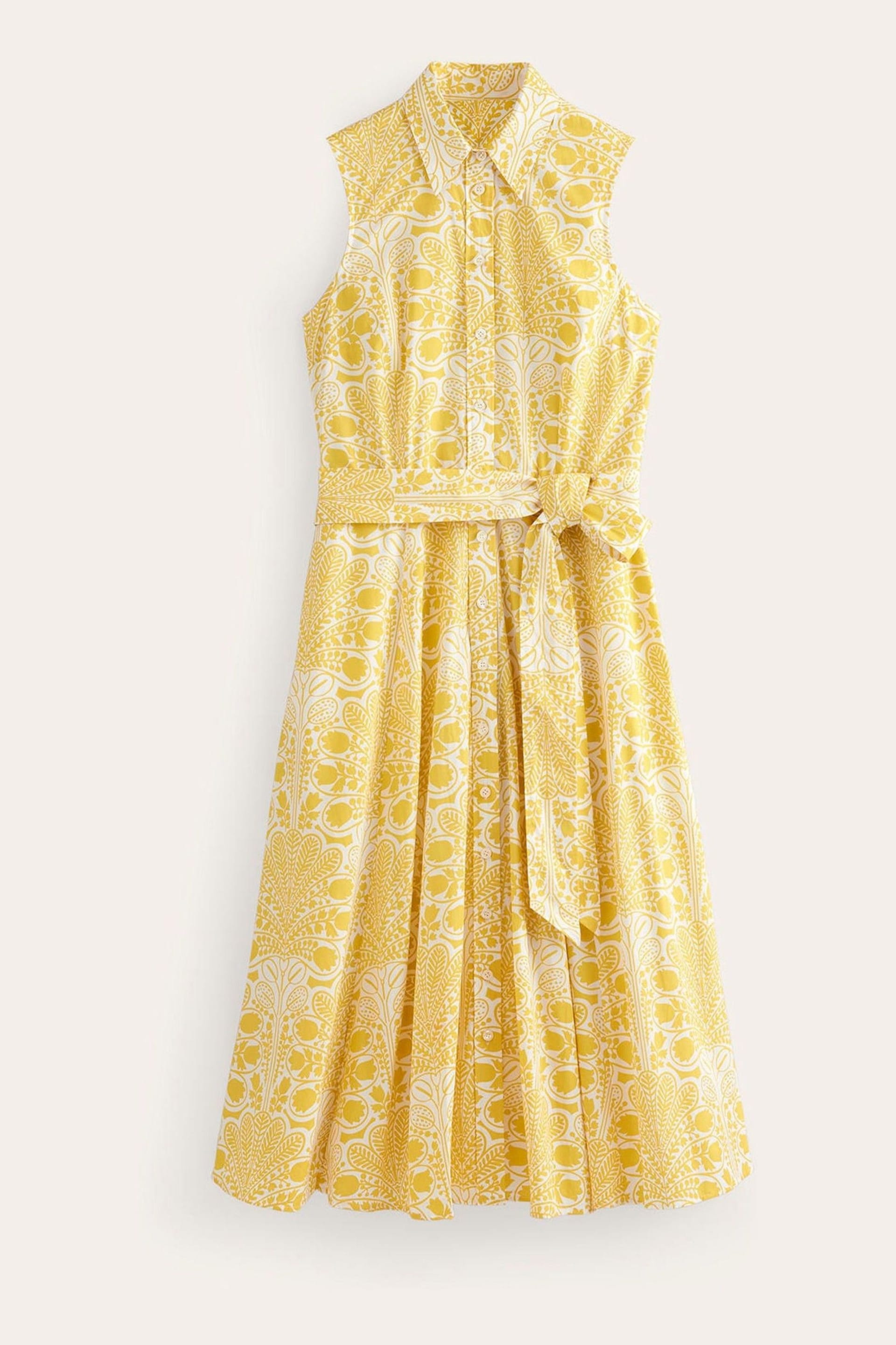 Boden Yellow Amy Sleeveless Shirt Dress - Image 6 of 6