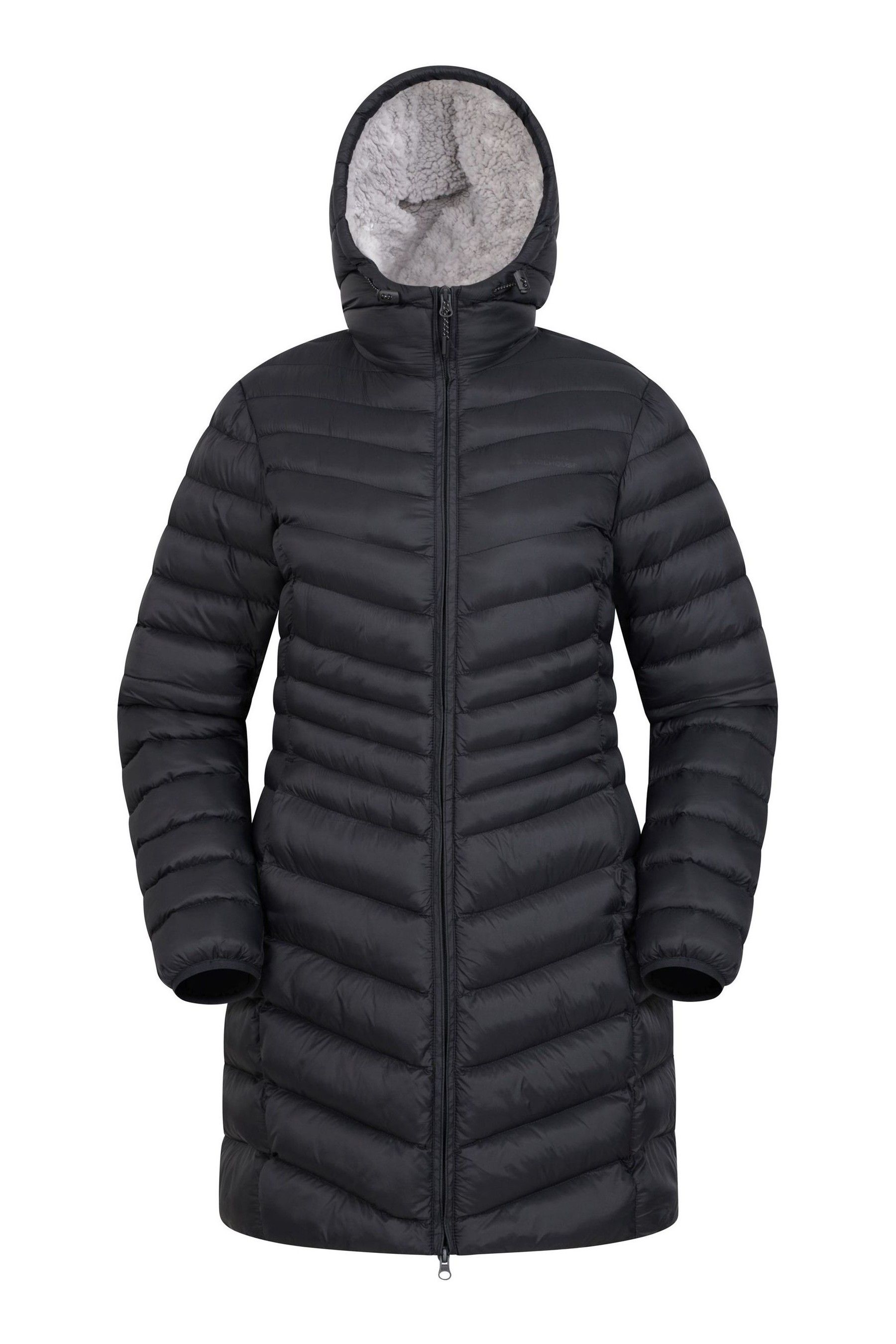 Fur lined padded coat outlet