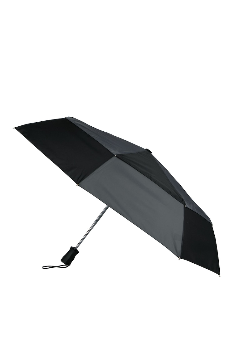 Totes Black ECO-BRELLA® Auto Open Close Double Canopy Umbrella - Image 4 of 4