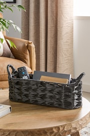 Black Woven Plastic Slimline Tray - Image 1 of 3